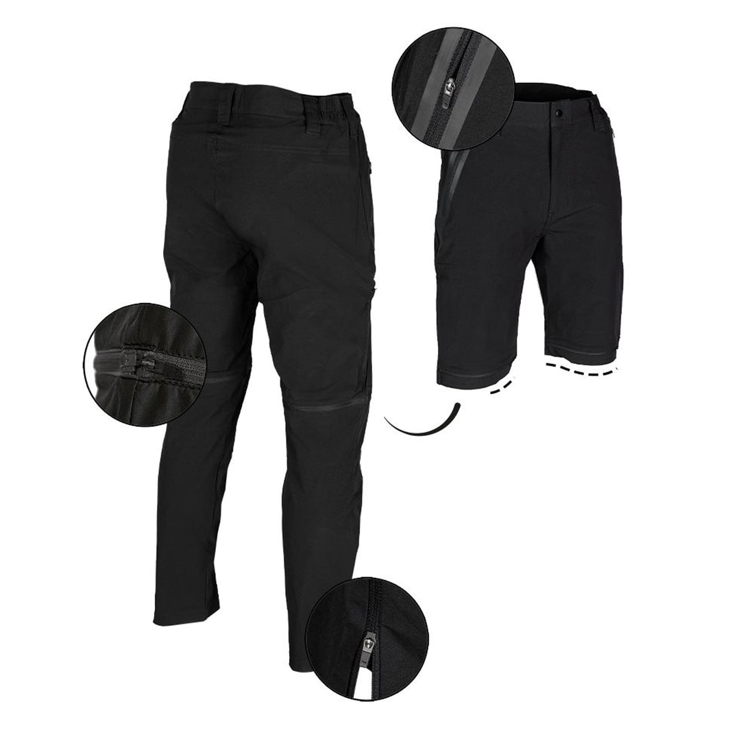 Mil-Tec Zip-Off Hose Performance schwarz
