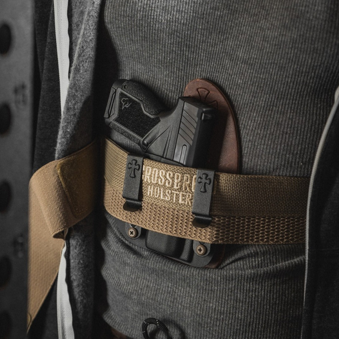 CrossBreed Liberty Band Holstergürtel tan