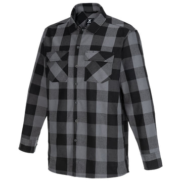 Vertx Last Line of Defense Stretch Tactical Flannel Shirt grey plaid