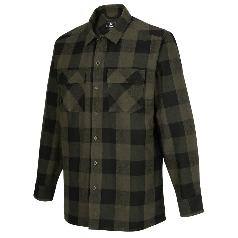 Vertx Last Line of Defense Stretch Tactical Flannel Shirt marshland plaid