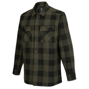 Vertx Last Line of Defense Stretch Tactical Flannel Shirt marshland plaid
