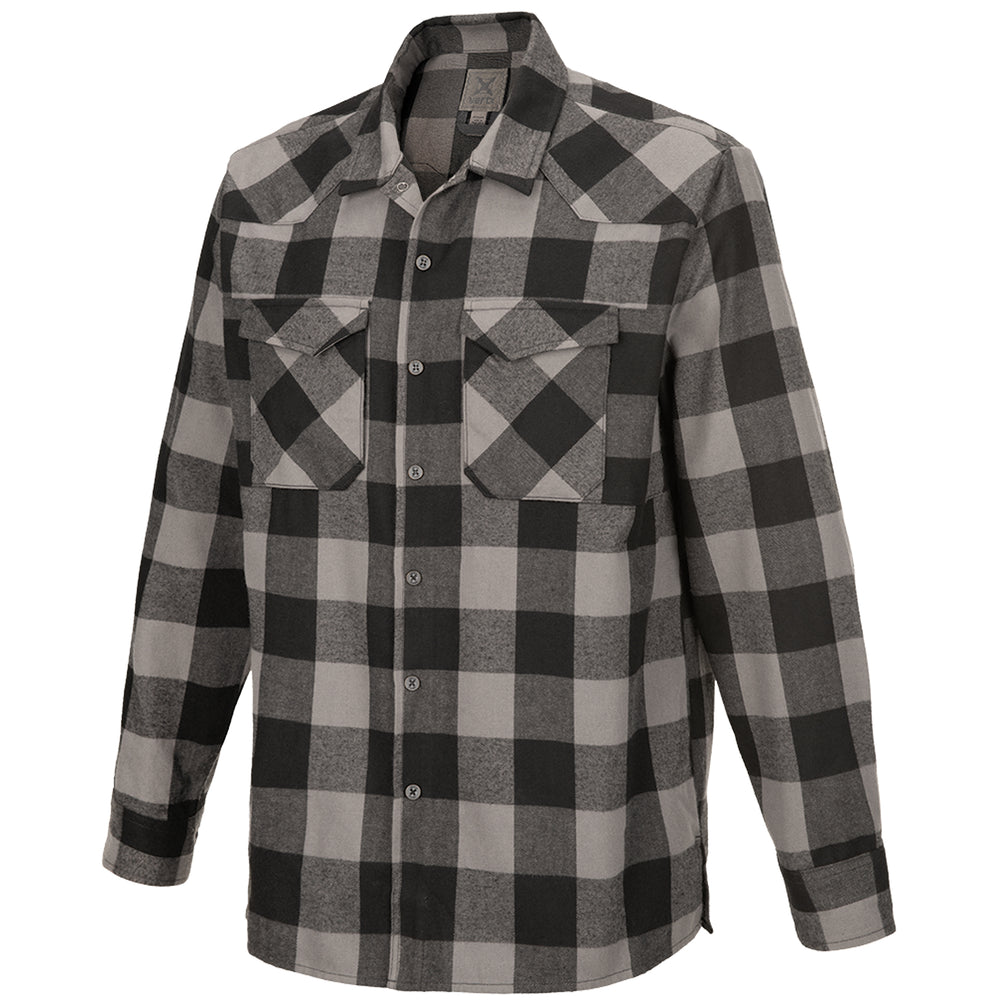 Vertx Canyon Valley Flannel Shirt marshland grey plaid