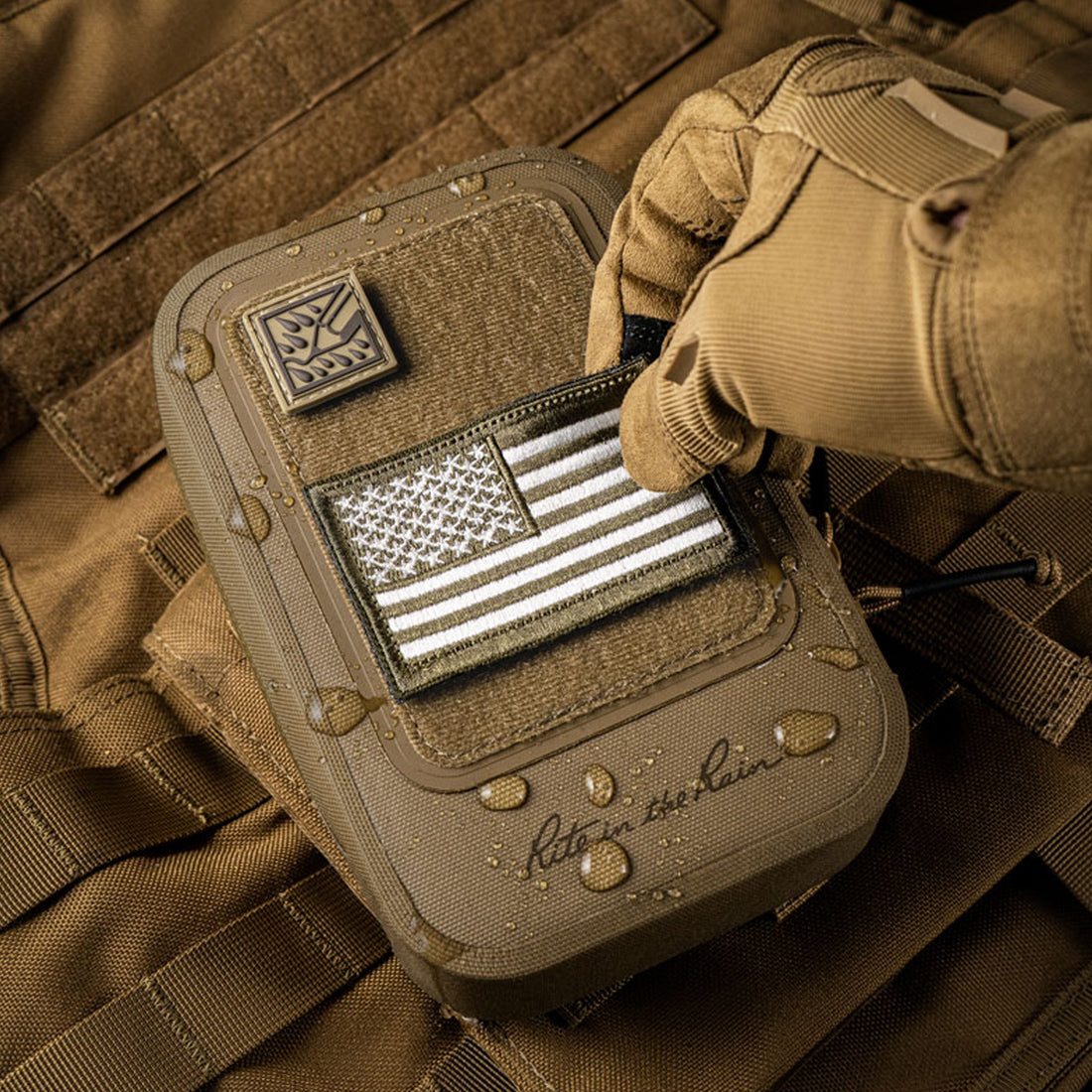 Rite in the Rain Monsoon Side Piece Utility Pouch coyote