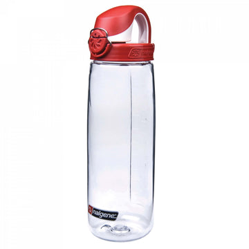 Nalgene Trinkflasche OTF 0,65 Liter klar/rot