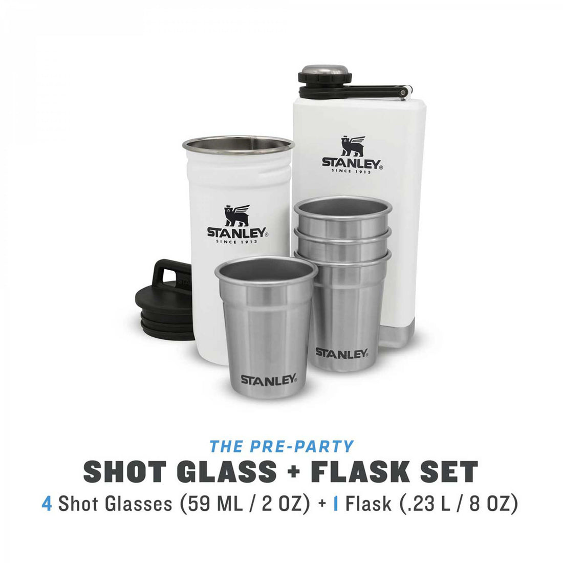 Stanley Adventure Shot & Flask Gift Set 236 ml weiß